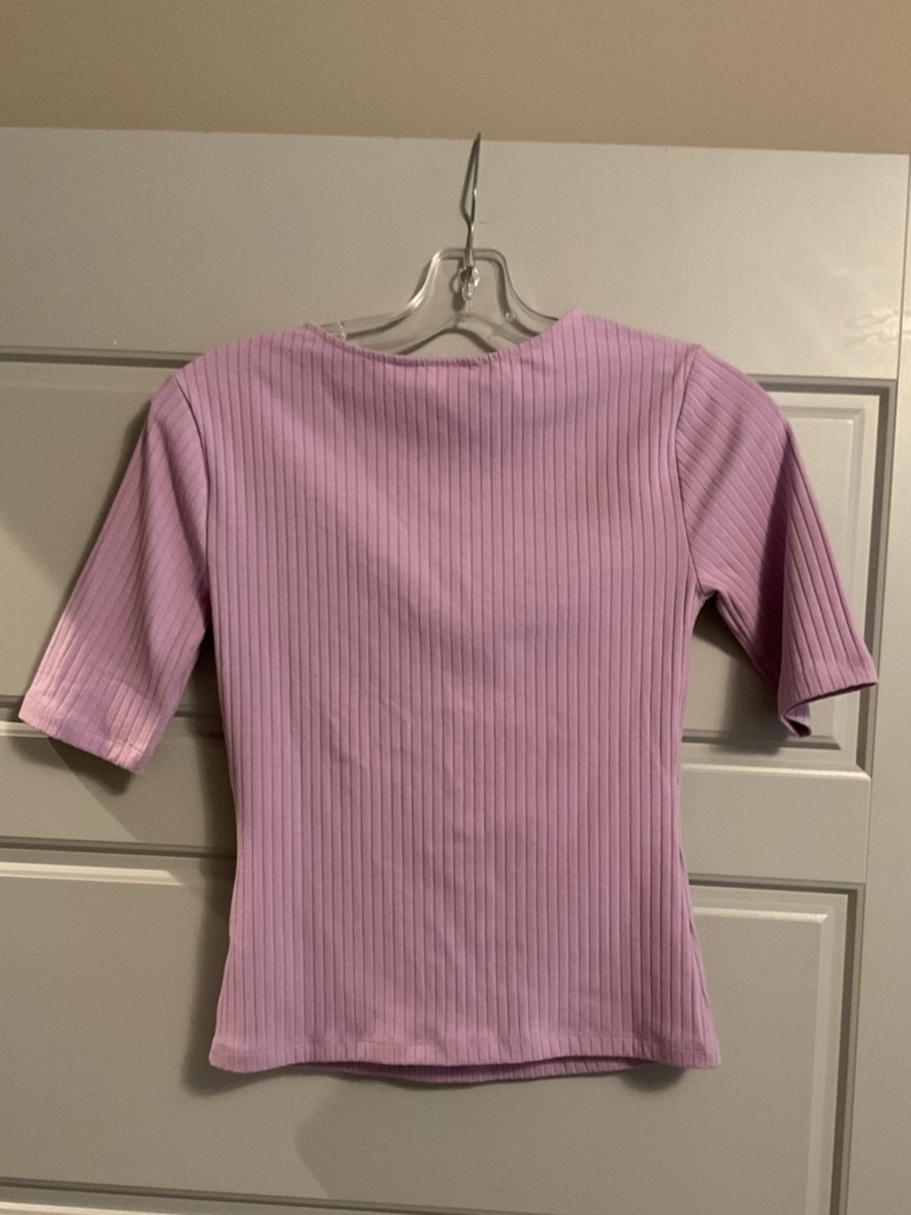 Pastel Twist-Front Ribbed Top - Picture 5 of 6